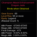 Chapion Attack Enhancement Dragon Jade stats